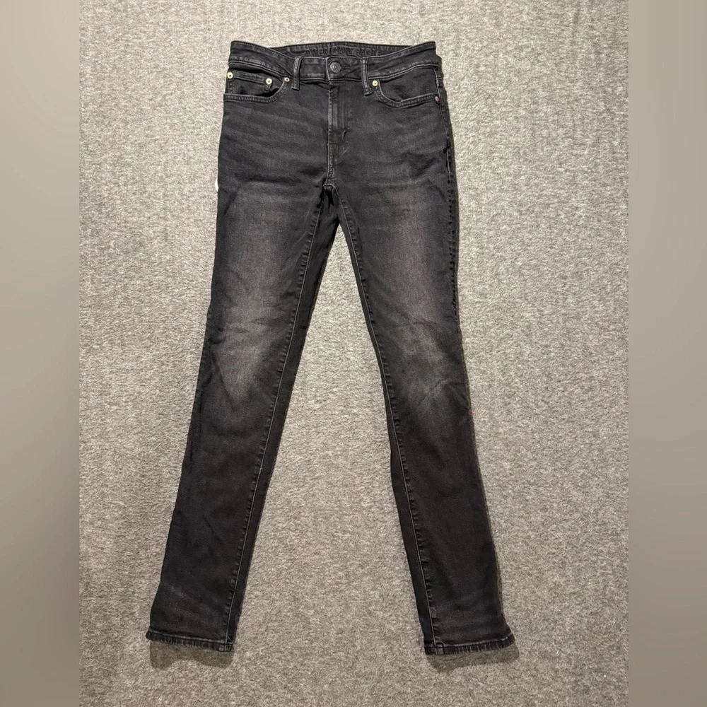 American Eagle Jeans Mens 29x34 black Slim Fit Airflex stretch comfort Nice!